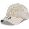 sapkak-ivelt-bezs-allithato-9twenty-leafy-palm-new-york-yankees-mlb-new-era