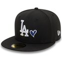 schwarze-anliegende-59fifty-flatcap-heart-icon-der-los-angeles-dodgers-mlb-von-new-era