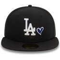 new-era-flat-brim-59fifty-heart-icon-los-angeles-dodgers-mlb-black-fitted-cap