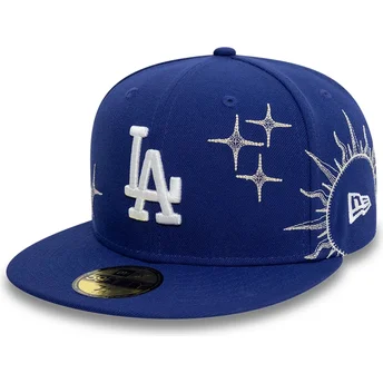 Cap lapos син регулиран 59FIFTY Zodiac Los Angeles Dodgers MLB New Era
