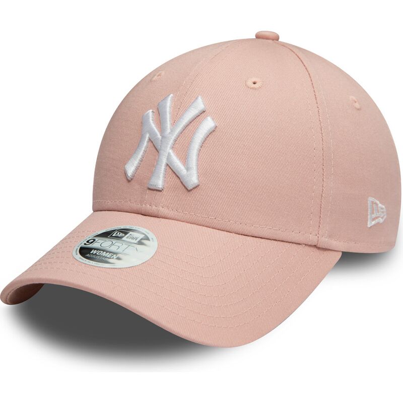 new-era-curved-brim-women-9forty-colour-essential-new-york-yankees-mlb-pink-adjustable-cap