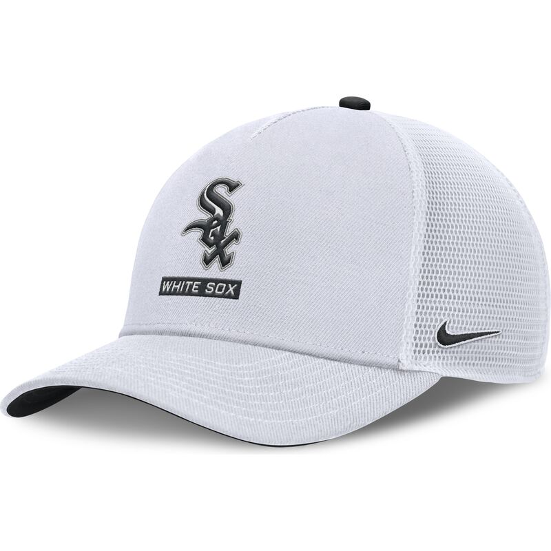 weisse-trucker-kappe-primetime-dri-fit-rise-structured-der-chicago-white-sox-mlb-von-nike