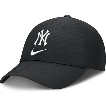 Cap ívelt черен регулируема лента Primetime Club Structured UV Poly Ripstop New York Yankees MLB Nike