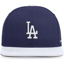 blau-weisse-flache-snapback-kappe-nike-dri-fit-pro-structured-square-bill-der-los-angeles-dodgers-mlb-von-nike
