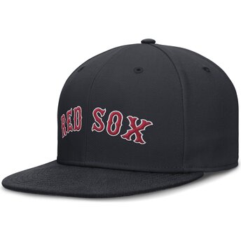 Sapkák lapos sötétkék illesztett Dri-Fit True Structured Round Bill Boston Red Sox MLB Nike