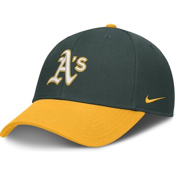Cap ívelt зелен регулируема лента Dri-Fit Club Structured Oakland Athletics MLB Nike