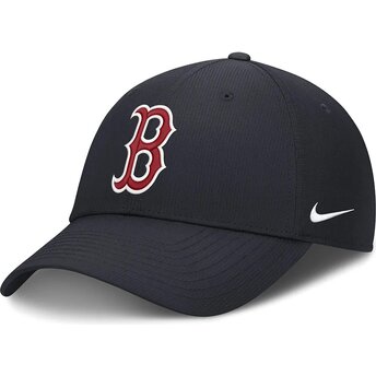Sapkák ívelt sötétkék állítható Club Structured UV Poly Ripstop Boston Red Sox MLB Nike