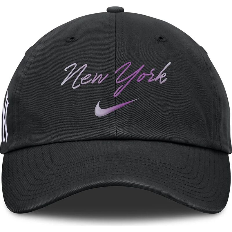 schwarze-verstellbare-gebogene-kappe-mothers-day-club-unstructured-organic-cotton-der-new-york-yankees-mlb-von-nike schwarze-verstellbare-gebogene-kappe-mothers-day-club-unstructured-organic-cotton-der-new-york-yankees-mlb-von-nike