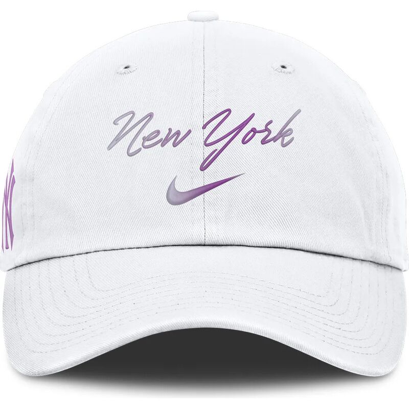 weisse-verstellbare-gebogene-kappe-mothers-day-club-unstructured-organic-cotton-der-new-york-yankees-mlb-von-nike weisse-verstellbare-gebogene-kappe-mothers-day-club-unstructured-organic-cotton-der-new-york-yankees-mlb-von-nike