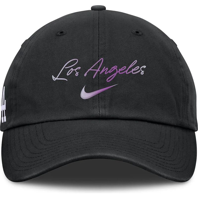 schwarze-verstellbare-gebogene-kappe-mothers-day-club-unstructured-organic-cotton-der-los-angeles-dodgers-mlb-von-nike