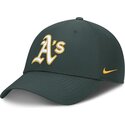 grune-verstellbare-gebogene-kappe-club-structured-uv-poly-ripstop-von-oakland-athletics-mlb-von-nike