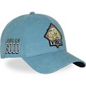 capslab-curved-brim-tweety-loo13-pcblifb-looney-tunes-blue-snapback-cap