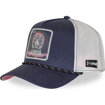 Sapkák ívelt sötétkék snapback tigre BEA3 MYSB Beasts Tigris Bestias Capslab