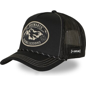 Schwarze Trucker-Kappe HP4 FLY1B Harry Potter von Capslab