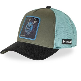 Sapkák ívelt többszínű snapback BEA3 FORB Szarvas Mitikus lények Capslab