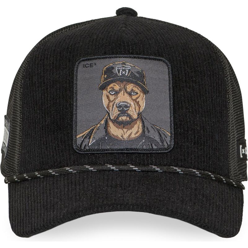 schwarze-trucker-kappe-bad-dog-hip-badb-hip-hop-dogz-von-capslab schwarze-trucker-kappe-bad-dog-hip-badb-hip-hop-dogz-von-capslab