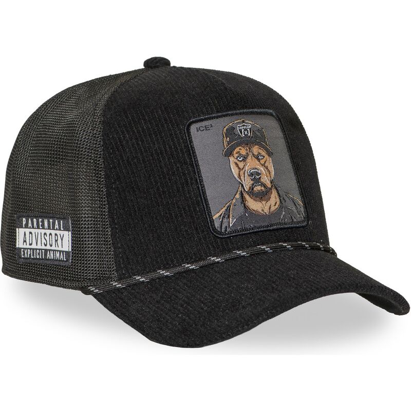 schwarze-trucker-kappe-bad-dog-hip-badb-hip-hop-dogz-von-capslab schwarze-trucker-kappe-bad-dog-hip-badb-hip-hop-dogz-von-capslab