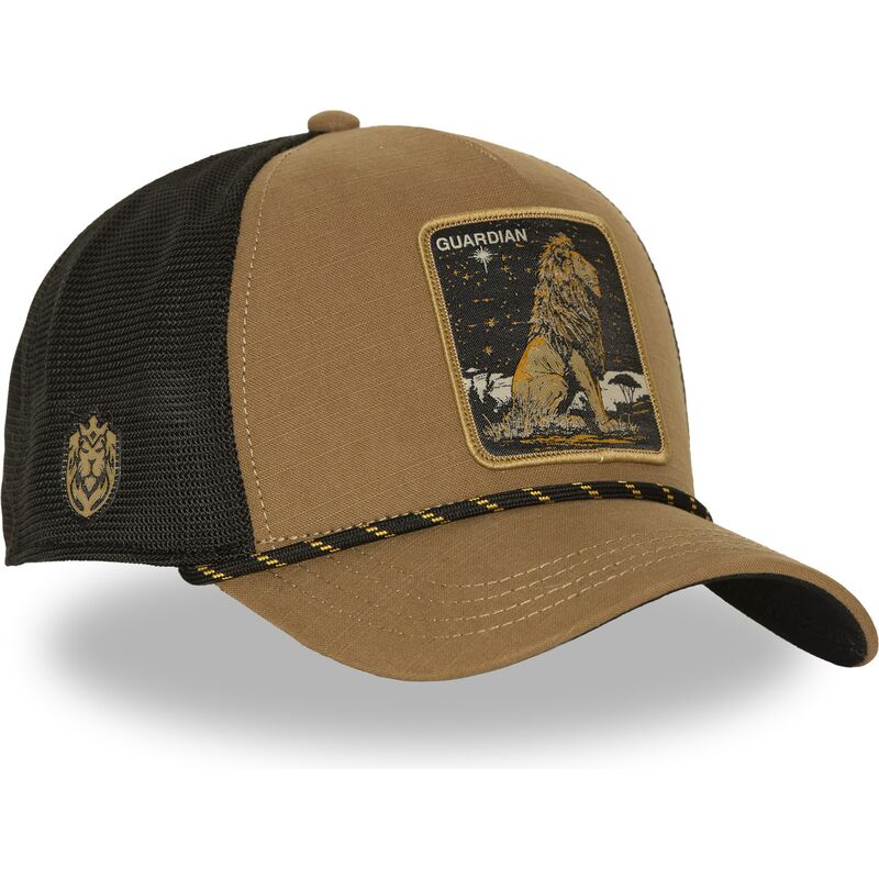 capslab-lion-guardian-bea3-liob-beasts-brown-trucker-hat