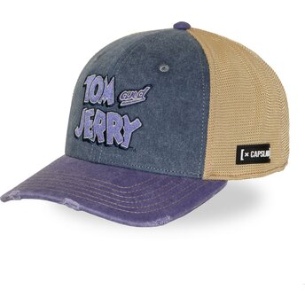 Sapkák ívelt többszínű snapback TAJ8 TAJB Tom és Jerry Looney Tunes Capslab