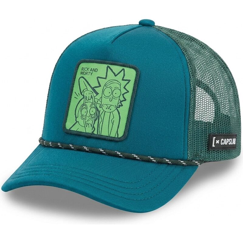 capslab-rem7-ctfoamdb-rick-and-morty-green-trucker-hat