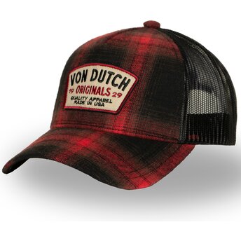Sapkák ívelt piros snapback CAR05 Von Dutch