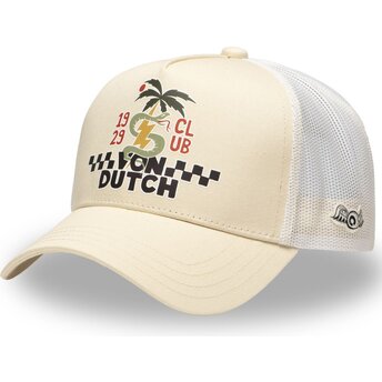 Sapkák ívelt bézs snapback SURF10 Von Dutch