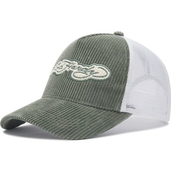 Sapkák ívelt zöld snapback Embroidery Applique Cord Ed Hardy