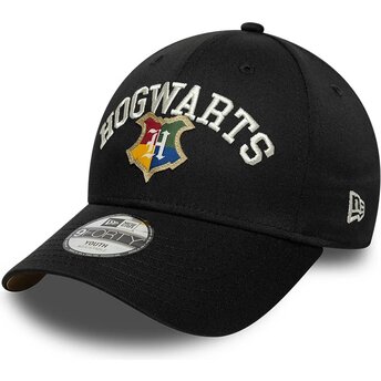 Sapkák ívelt fekete snapback gyereknek 9FORTY Wordmark Hogwarts Harry Potter New Era