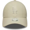 sapkak-ivelt-bezs-snapback-9forty-m-crown-pu-diamante-los-angeles-dodgers-mlb-new-era