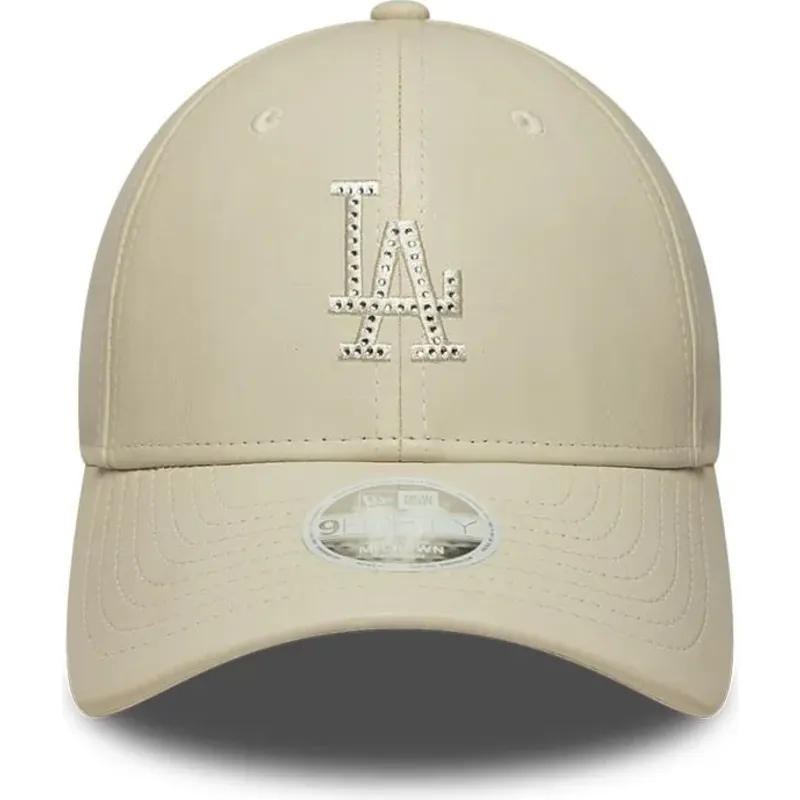 sapkak-ivelt-bezs-snapback-9forty-m-crown-pu-diamante-los-angeles-dodgers-mlb-new-era
