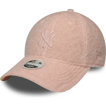 Sapkák ívelt rózsaszín snapback rosa 9FORTY M-Crown Winter Borg New York Yankees MLB New Era