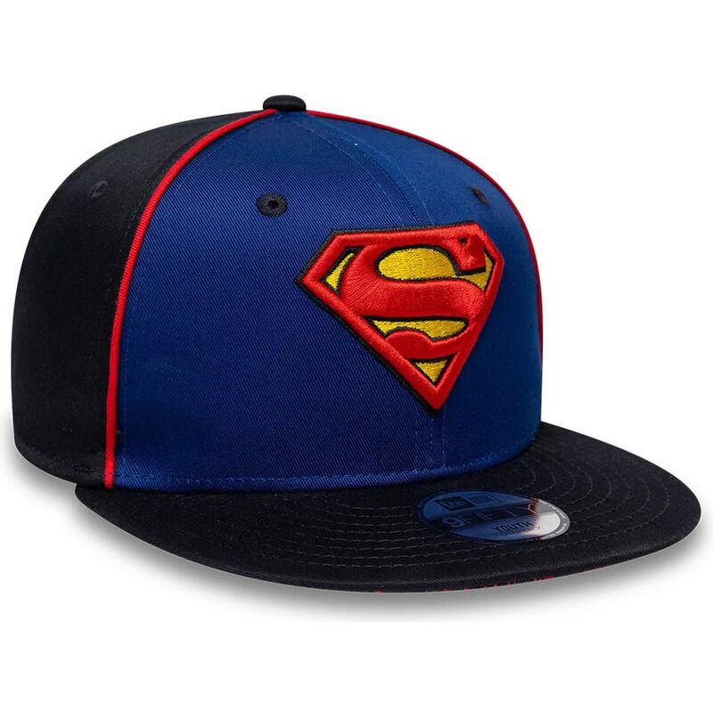 sapkak-lapos-kek-snapback-gyereknek-9fifty-piping-superman-dc-comics-new-era
