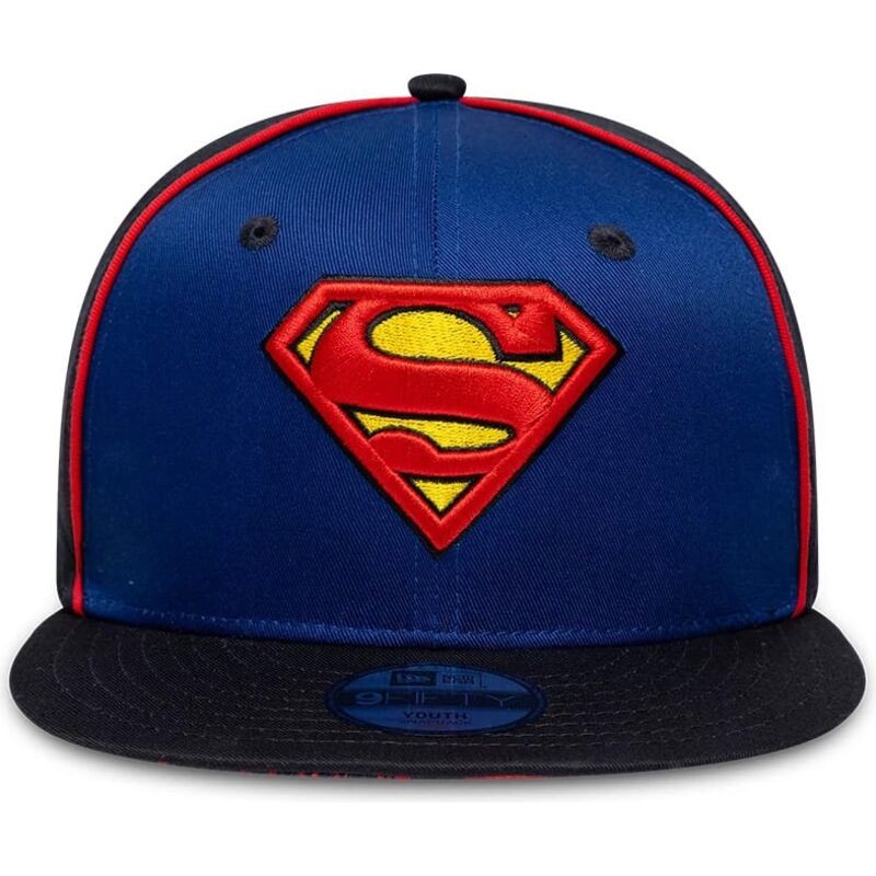 sapkak-lapos-kek-snapback-gyereknek-9fifty-piping-superman-dc-comics-new-era