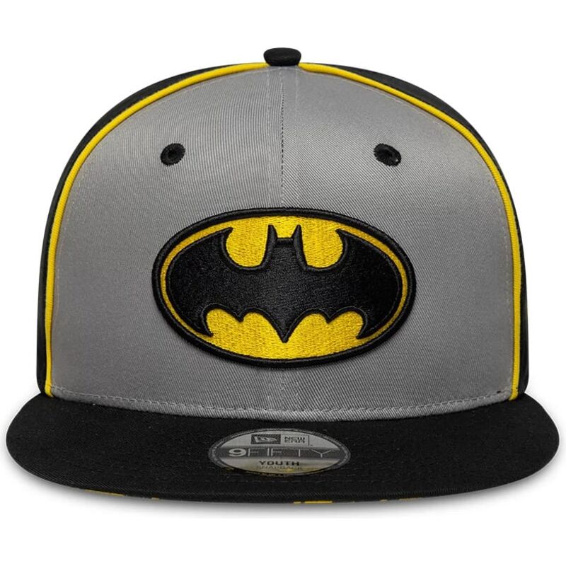 sapkak-lapos-szurke-snapback-gyereknek-9fifty-piping-batman-dc-comics-new-era