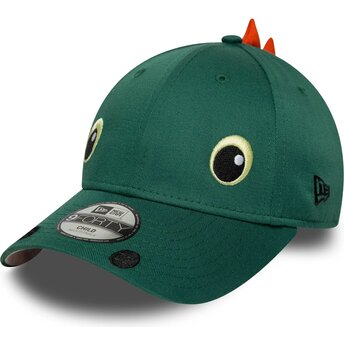 Sapkák ívelt zöld snapback gyereknek 9FORTY Dino Face New Era