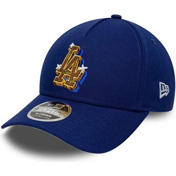 Sapkák ívelt kék snapback 9FORTY M-Crown A Frame Emblem Los Angeles Dodgers MLB New Era