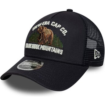 Sapkák ívelt sötétkék snapback 9FORTY M-Crown A Frame Graphic Blue Ridge Mountains New Era