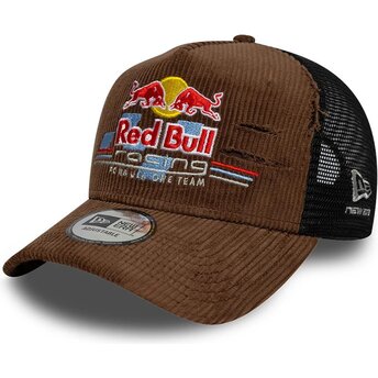 Sapkák ívelt barna snapback A Frame Distressed Cord Red...