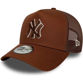 Sapkák ívelt barna snapback E Frame Outline New York Yankees MLB New Era