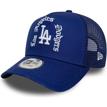 Sapkák ívelt kék snapback A Frame Wordmark Los Angeles Dodgers MLB New Era