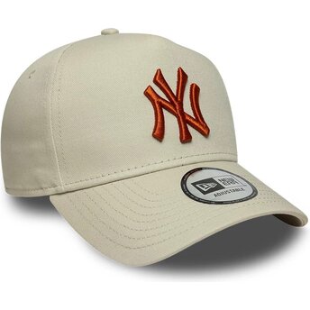 Sapkák ívelt bézs snapback E Frame League Essential New York Yankees MLB New Era