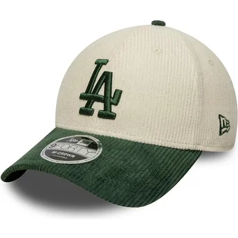 Sapkák ívelt bézs snapback 9FORTY M-Crown Cord Los Angeles Dodgers MLB New Era