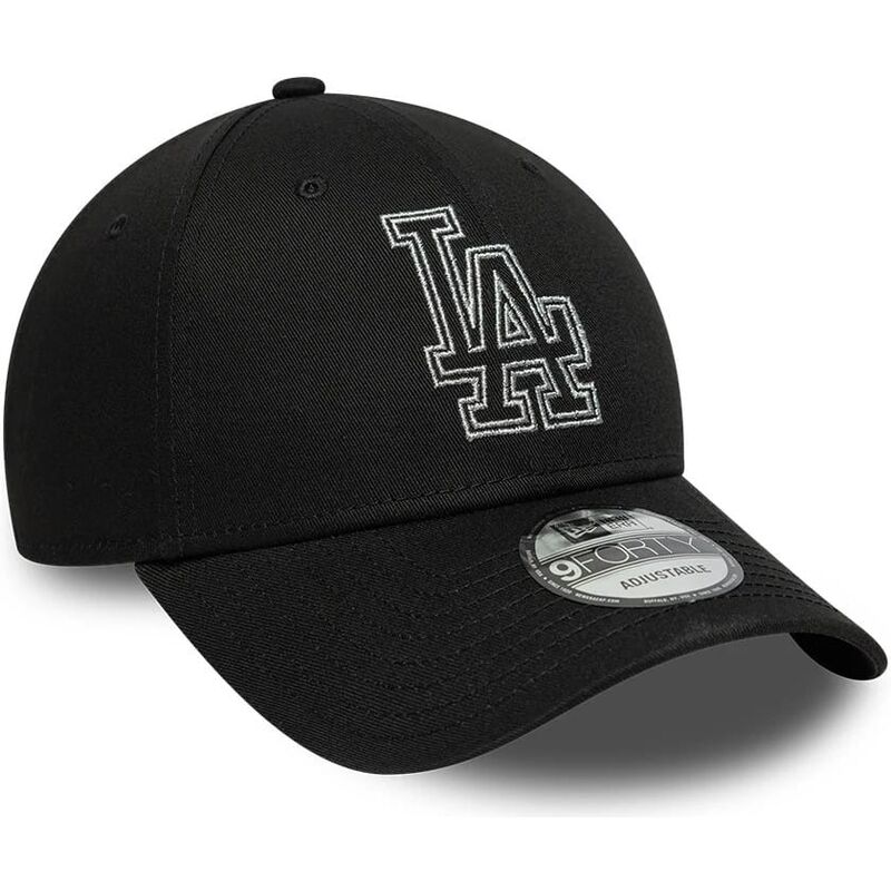 sapkak-ivelt-fekete-allithato-9forty-metallic-outline-los-angeles-dodgers-mlb-new-era