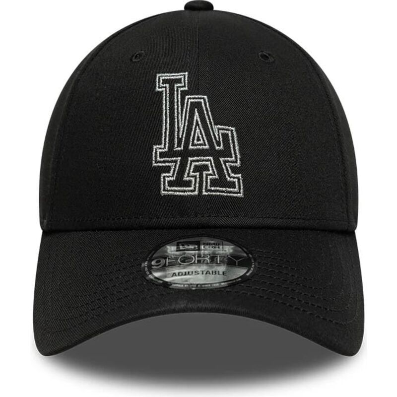 sapkak-ivelt-fekete-allithato-9forty-metallic-outline-los-angeles-dodgers-mlb-new-era