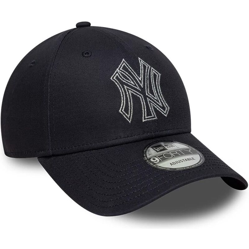 sapkak-ivelt-sotetkek-allithato-9forty-metallic-outline-new-york-yankees-mlb-new-era