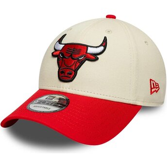 Sapkák ívelt bézs állítható 9FORTY Colour Block Chicago Bulls NBA New Era