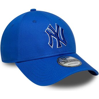 Sapkák ívelt kék állítható 9FORTY Team Outline New York Yankees MLB New Era