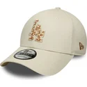 sapkak-ivelt-bezs-allithato-9forty-faux-pony-infill-los-angeles-dodgers-mlb-new-era