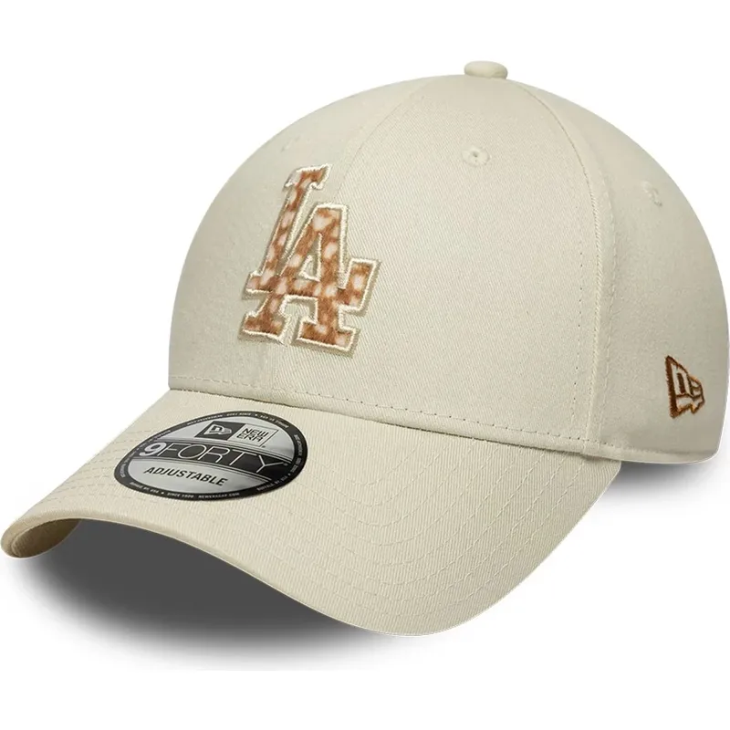 sapkak-ivelt-bezs-allithato-9forty-faux-pony-infill-los-angeles-dodgers-mlb-new-era