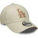 sapkak-ivelt-bezs-allithato-9forty-faux-pony-infill-los-angeles-dodgers-mlb-new-era